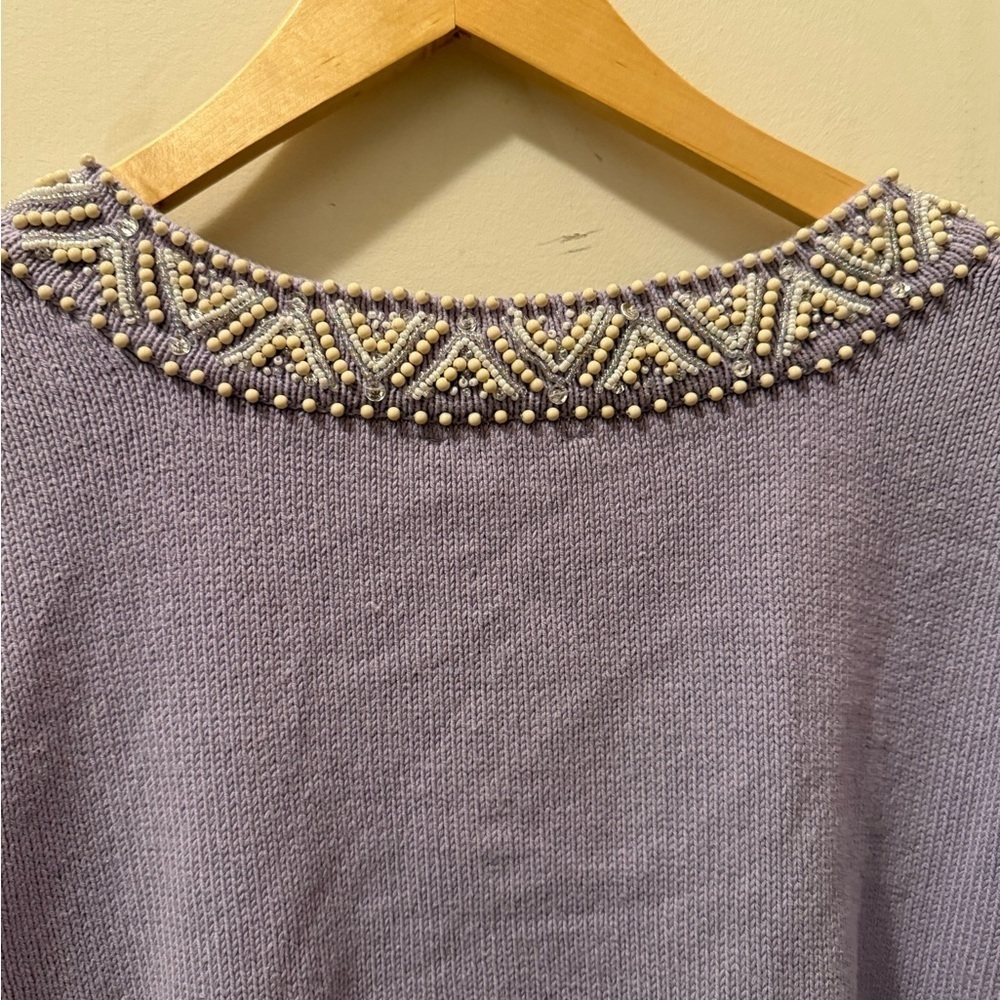 New Isaac Mizrahi Live Beaded Cardigan - Picture 9 of 10
